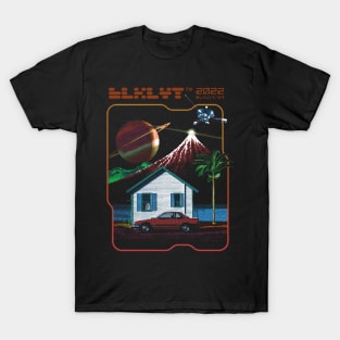 Retro-Futuristic Road Trip: A Bitmap Design Adventure T-Shirt